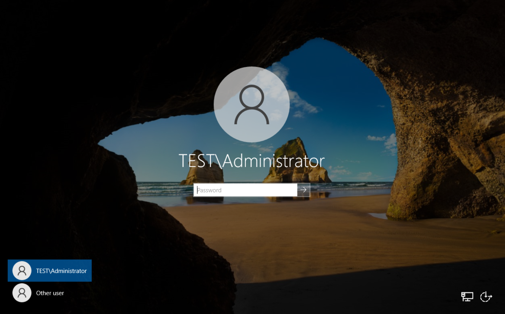 Windows Server: Logging into the Domain Controller