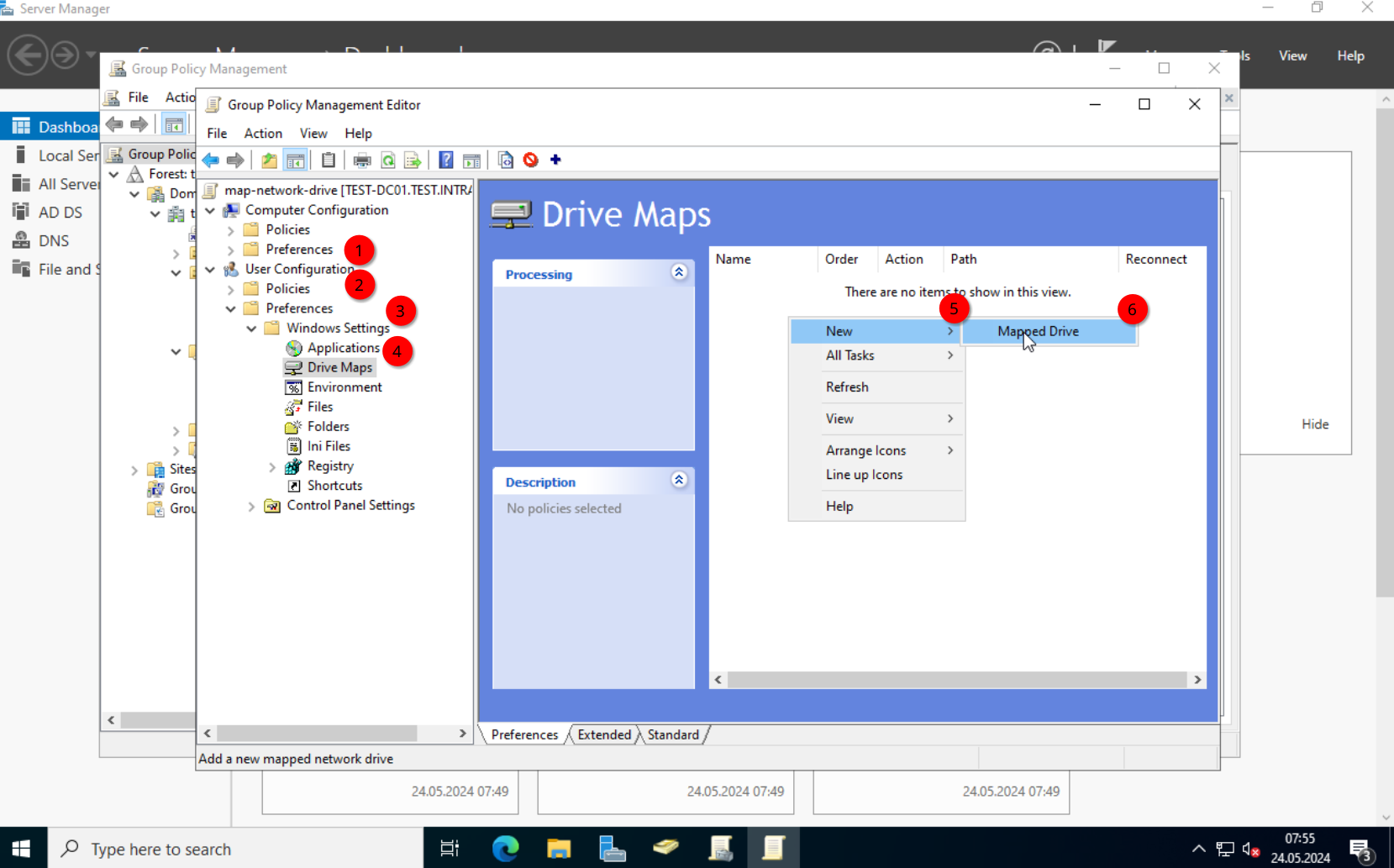 GPO: Drive Maps — New Mapped Drive