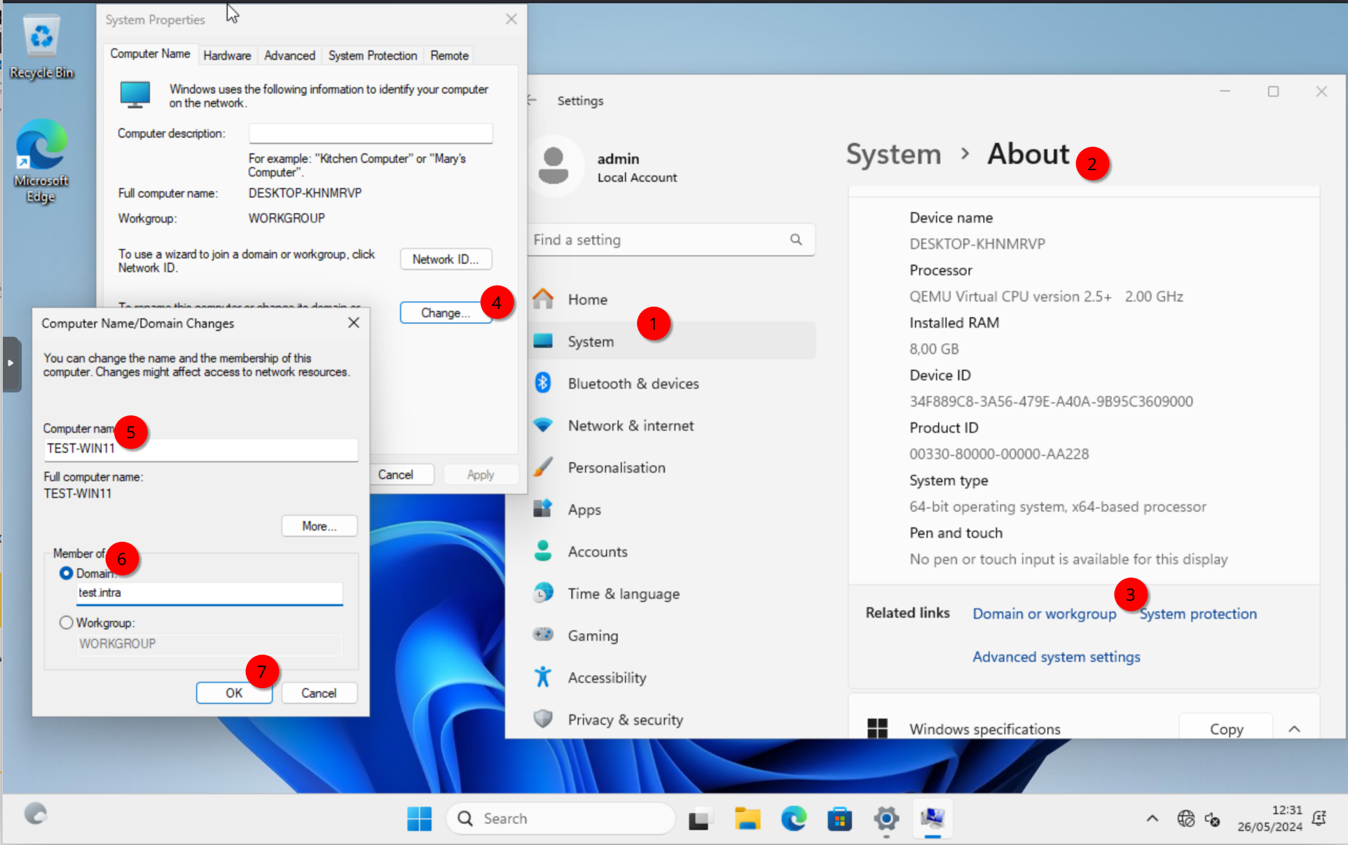 Windows 11: Joining the domain